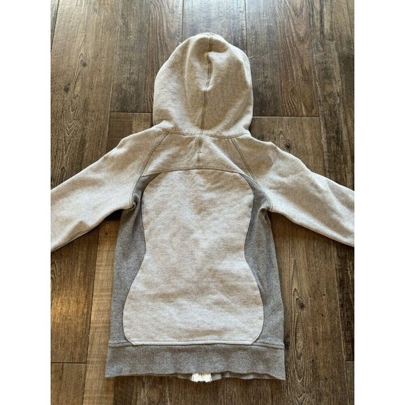 Lululemon Scuba Hoodie Wee Stripe White Heathered Medium Grey Size 2 - Picture 6 of 6